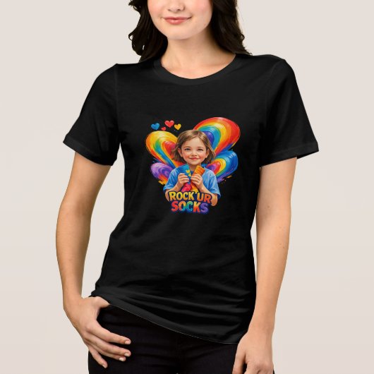World Down Syndrome Day Tri-Blend Shirt (Voorkant)