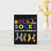 World Down Syndrome Day Uw Socket Awareness Kaart (Gele Bloem)