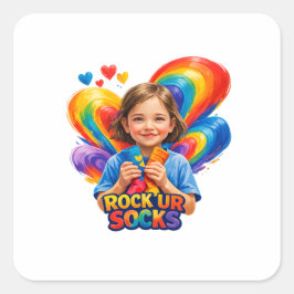 World Down Syndrome Day Vierkante Sticker