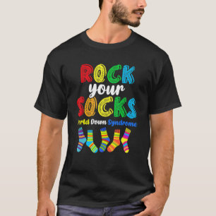 World Down Syndrome Rock Uw Sokken Bewustzijn DdB T-shirt