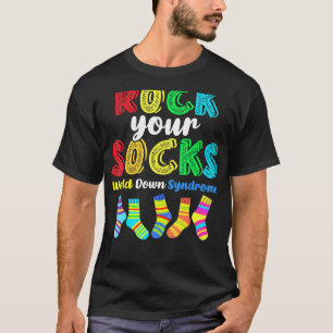 World Down Syndrome Rock Uw Sokken Bewustzijn DdB T-shirt