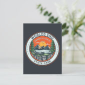 World ds End State Park Pennsylvania Badge Briefkaart (Staand voorkant)