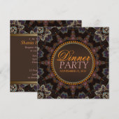 World Earth Aztec - uitnodiging voor een binnenpar (Voorkant / Achterkant)