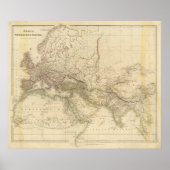 World Eastern Hemisphere Map Poster (Voorkant)