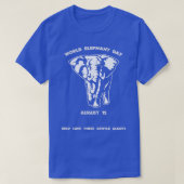 World Elephant Day August T-shirt (Design voorkant)