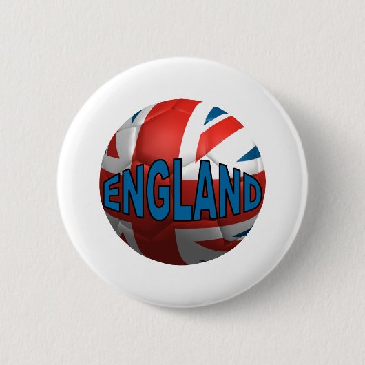World England Ronde Button 5,7 Cm (Voorkant)