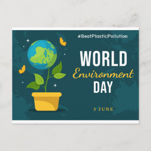 World Environment Day 5 June Planet Earth Briefkaart