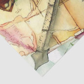 "World Expedition Chique: Kaarten & Reizen" Tissuepapier (Detail)