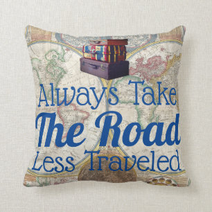 World Explorer Road Minder gereisd Kussen