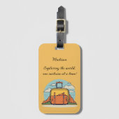 World Explorer's Mountain Bagagelabel (Voorkant (verticaal))