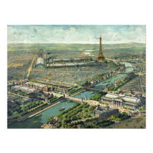 World Expo 1900 Paris Frankrijk Foto Afdruk