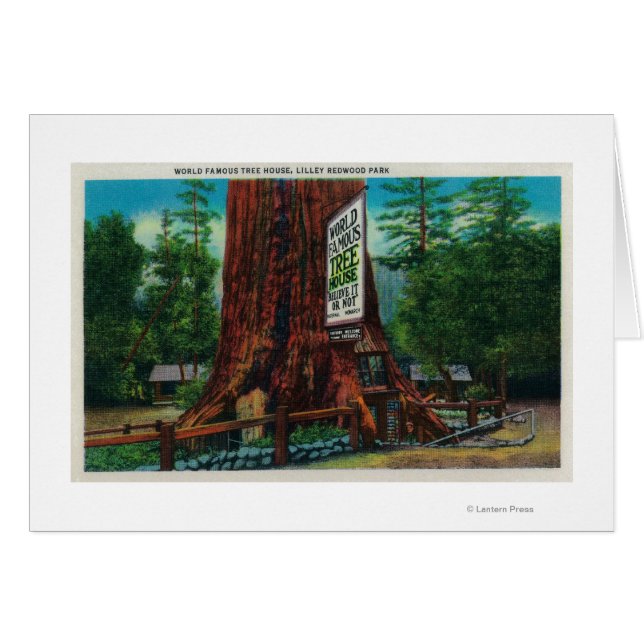 World Famous Tree House, Lilley Redwood Park (Voorkant Horizontaal)
