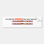 World Fiesta Flags Bumpersticker (Voorkant)