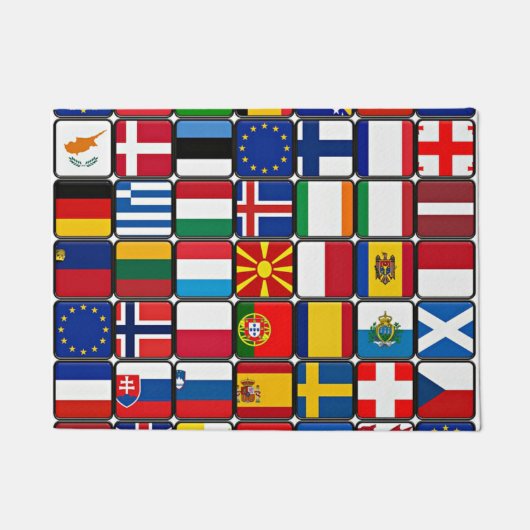 World Flags collectie, internationaal Deurmat (Voorkant)