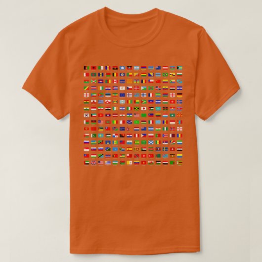World Flags Cool Travel 210 Flag International T-shirt (Design voorkant)