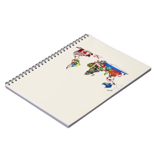 World Flags Map-notebook Notitieboek (Linkerzijde)
