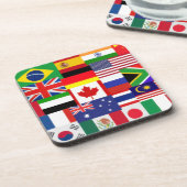 World Flags-Onderzetters Bier Onderzetter (Linkerzijde)