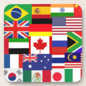 World Flags-Onderzetters Bier Onderzetter (Voorkant)