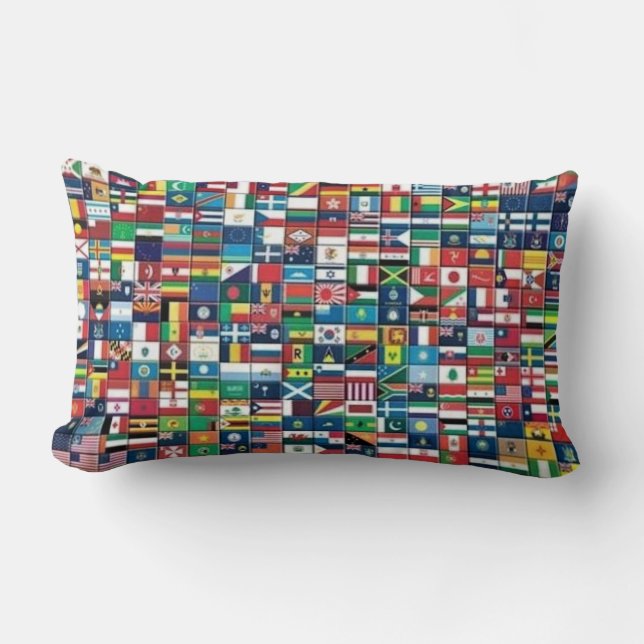 World Flags Pillow Kussen (Voorkant)
