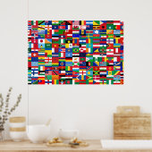 World Flags Poster (Keuken)