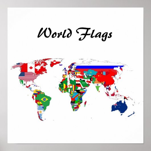 World Flags Poster (Voorkant)