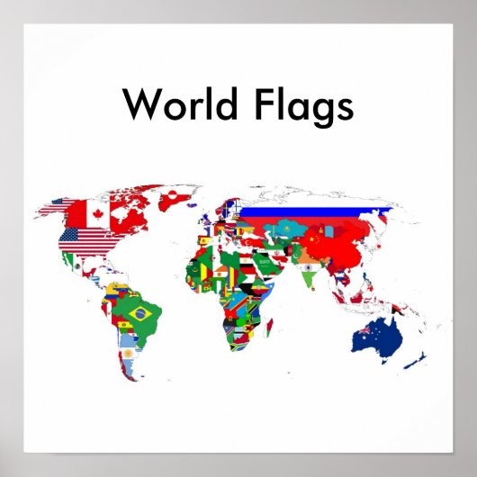 World Flags Poster (Voorkant)