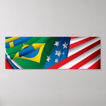 World Flags Poster, VS, Brazilië en nog veel meer