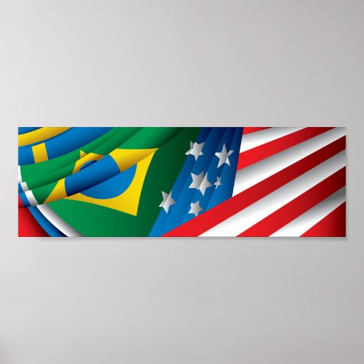 World Flags Poster, VS, Brazilië en nog veel meer Poster (Voorkant)