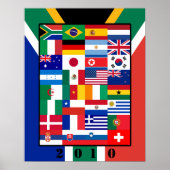 World Flags Soccer 2010 Poster (Voorkant)
