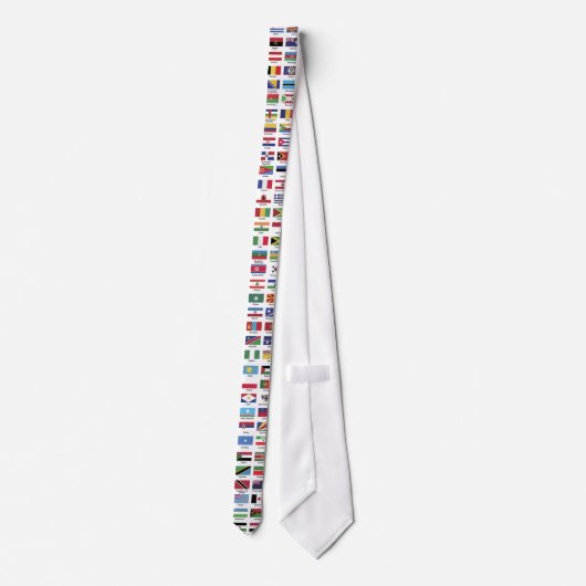 World Flags Stropdas (Achterkant)