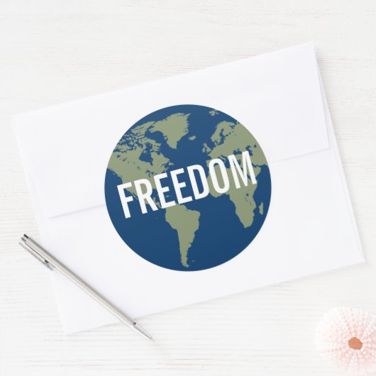 World Freedom Sticker (Envelop)