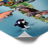 World Fun kaart Poster (Hoek)