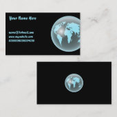 World Glass Wereldbol, Jouw naam here, Visitekaartje (Voorkant / Achterkant)