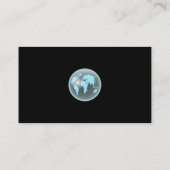 World Glass Wereldbol, Jouw naam here, Visitekaartje (Achterkant)