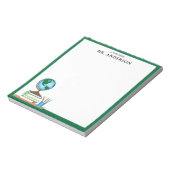 World Globe School Books Personalized Teacher Notitieblok (Linkerzijde)