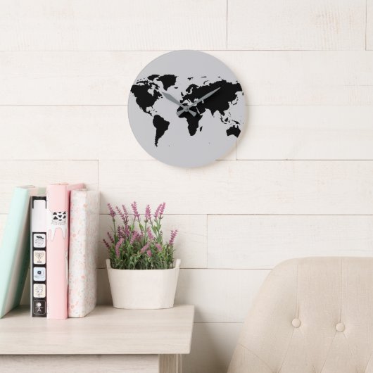 world graphic map grote klok (Leeskamer)