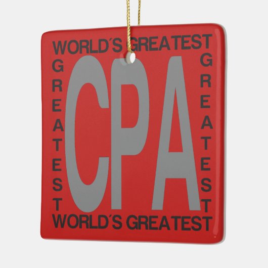 World Greatest CPA Keramisch Ornament (Links)