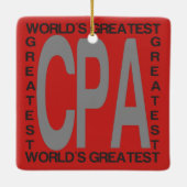 World Greatest CPA Keramisch Ornament (Achterkant)