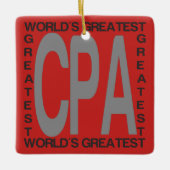 World Greatest CPA Keramisch Ornament (Voorkant)