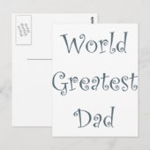 World Greatest Dad Briefkaart (Voorkant / Achterkant)