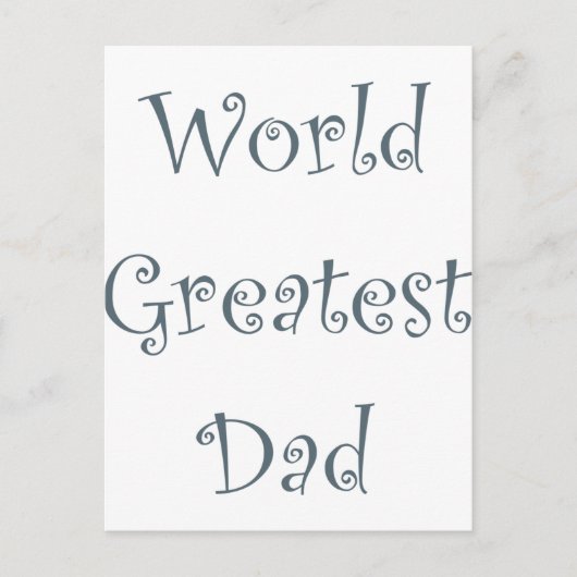 World Greatest Dad Briefkaart (Voorkant)