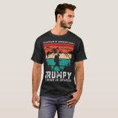 World Greatest Grumpy Hiking in Heaven Family Memo T-shirt (Voorkant volledig)