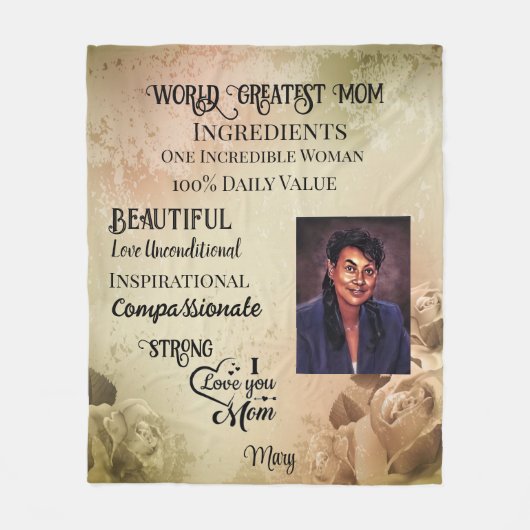 World Greatest Ma Fleece Deken (Voorkant)