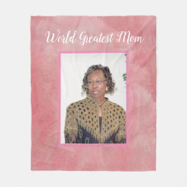 World Greatest Mam Fleece Blanket Deken