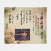 World Greatest Sister Fleece Blanket (Voorkant (Horizontaal))
