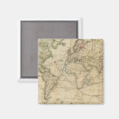 World Hand Colour Map Magneet (Voorkant / Achterkant)
