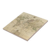 World Hand Colour Map Tegeltje (Zijkant)