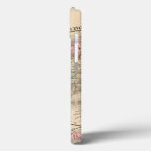 World Hemispheres Map door Mitchell Case-Mate iPhone Case (Achterkant / Links)