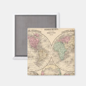 World Hemispheres Map door Mitchell Magneet (Voorkant / Achterkant)