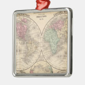 World Hemispheres Map door Mitchell Metalen Ornament (Links)